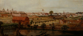 ritning över barnhusets fasad från 1729