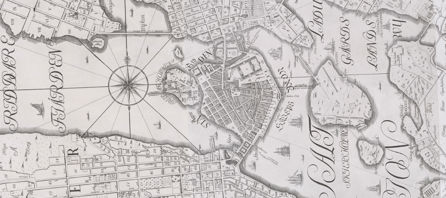 1733 års karta över Stockholm