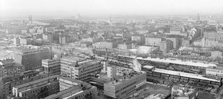 Utsikt från Skattehuset mot Södra station