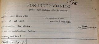 Maskinskrivet förundersökningsdokument