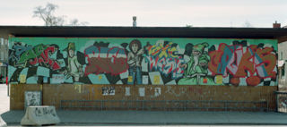 Graffiti på en vägg