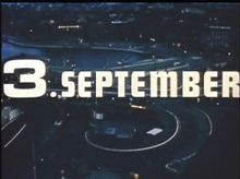 3 september  [Informationsfilm om övergången till högertrafik 1967]