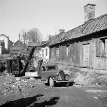 Grävning vid Malmgårdsvägen 63