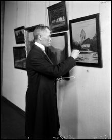 Interiör med konstnär Per Gummeson