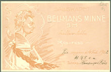 Sällskapet Bellmans minne. Årsfest 1902