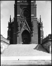 Trappuppgången österifrån till Johannes kyrka