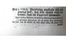 "Förordning, angående löst och onyttigt folk som från utrikes orter inkomma, samt om tiggeriers hämmande" 1741