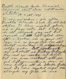 Manillaskolan – dagboksanteckning från cirkusbesök 1916