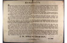 "Beklaganswärda oordningar hafwa sedan sistlidne afton förefallit i hufwudstaden..." - kungörelse från marsrevolten 1848
