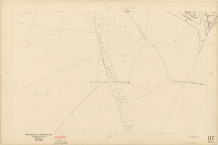 Bladet är ritat i tusch på papper som numera är gulnat