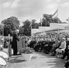 S:t Eriksmässan. Statsrådet Allan Nordenstam invigningstalar