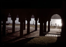 Stadshusträdgården. Vinterbild med is på Riddarfjärden