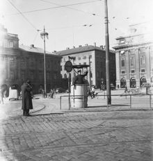 Poliskur vid Gustav Adolfs Torg