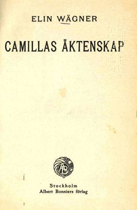 Omslagsbild Camillas äktenskap