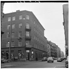 Hörnet Linnégatan- Grev Turegatan från Grev Turegatan