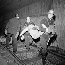Brandskyddsövning i tunnel vid Blackeberg