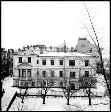 Brahegatan 47-49. Wallenbergs villa. Södra fasaden
