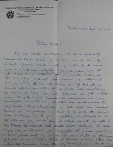 En lärarinnas oro för att mista arbetet efter giftermål - brev till Alva Myrdal 1939.