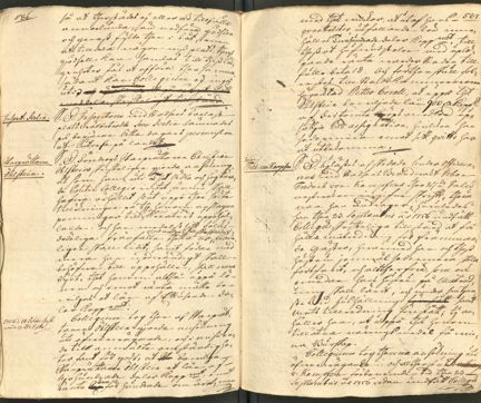 Protokoll från Handelskollegiet från möte där Öhlstrins låneförfrågan diskuterades.