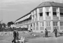 Skansen. Invigning av nya Sollidenrestaurangen. Byggnaden har utformats av arkitekterna Arthur von Schmalensee och Adrian Langendal