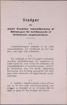 Förädlande fritid för ungdomar