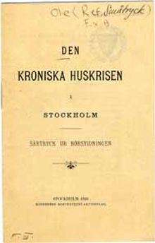 Den kroniska huskrisen i Stockholm