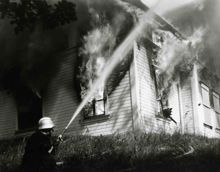 Kamratföreningen Röde Hanen, Brand på Götalandsvägen 135