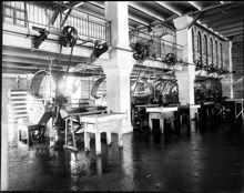 Interiör från Münchenbryggeriet, Söder Mälarstrand 25-79/Torkel Knutssonsgatan 2. Sköljning med Pindstoftes blöthjul