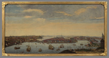 Panoramabild över Stockholm från Kastellholmen