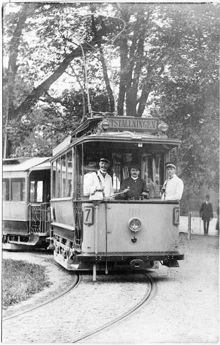 Frivilliga förare och konduktörer under storstrejken 1909