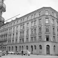 Hörnet Grevgatan 60 t.v. och Kommendörsgatan 37