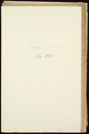 Handskrivet program vid skolavslutningar mm. 