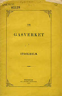 Om gasverket i Stockholm