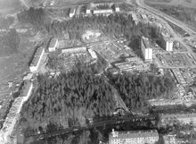 Flygfoto över Sätra