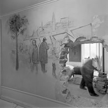 Mosebacke teatercafé. Målning av Kurt Jungstedt, 1920-tal