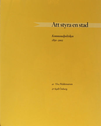 Titelblad till Att styra en stad. Utdrag ur Staden på vattnet II