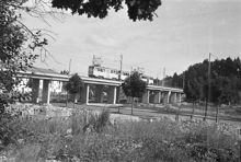 Ängbyvagnar på linje 11 vid Brommaplan