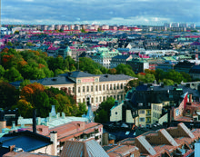 Flygfoto av Kungliga Biblioteket