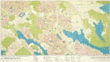 Karta "Hökarängen" år 1969