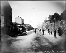Hantverkargatan västerut från Polhemsgatan. Till höger Kartagos backe
