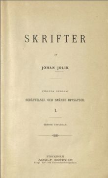 Stockholms offentliga skolor förr och nu : bilder ur skolpojkslifvet / Johan Jolin