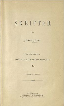 Stockholms offentliga skolor förr och nu, berättelser nedtecknade av Johan Jolin