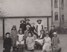 Klassfotografi från Anna Sandströms skola, tredje förberedande klassen.