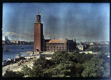 Stadshuset, kv. Eldkvarnen 1921 från Centralstationen