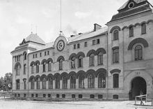 Exteriör av Nordstjernans Vattenfabriks byggnad. Birger Jarlsgatan 120