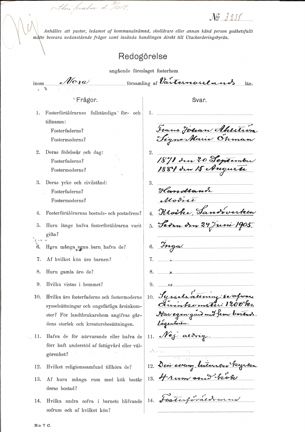 Ej lämpliga fosterhem 1912