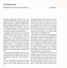 Autokromer : färgbilder från 1910-talets Stockholm / Bo Nilsson