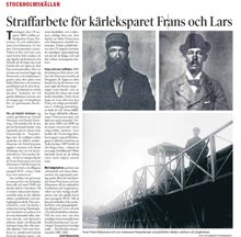 Straffarbete för kärleksparet Frans och Lars