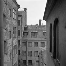 Hornsgatan 26 och Pustegränd 6. Gårdsfasader