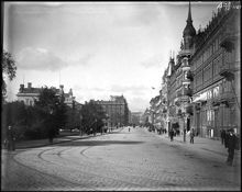 Vasagatan norrut från Tegelbacken